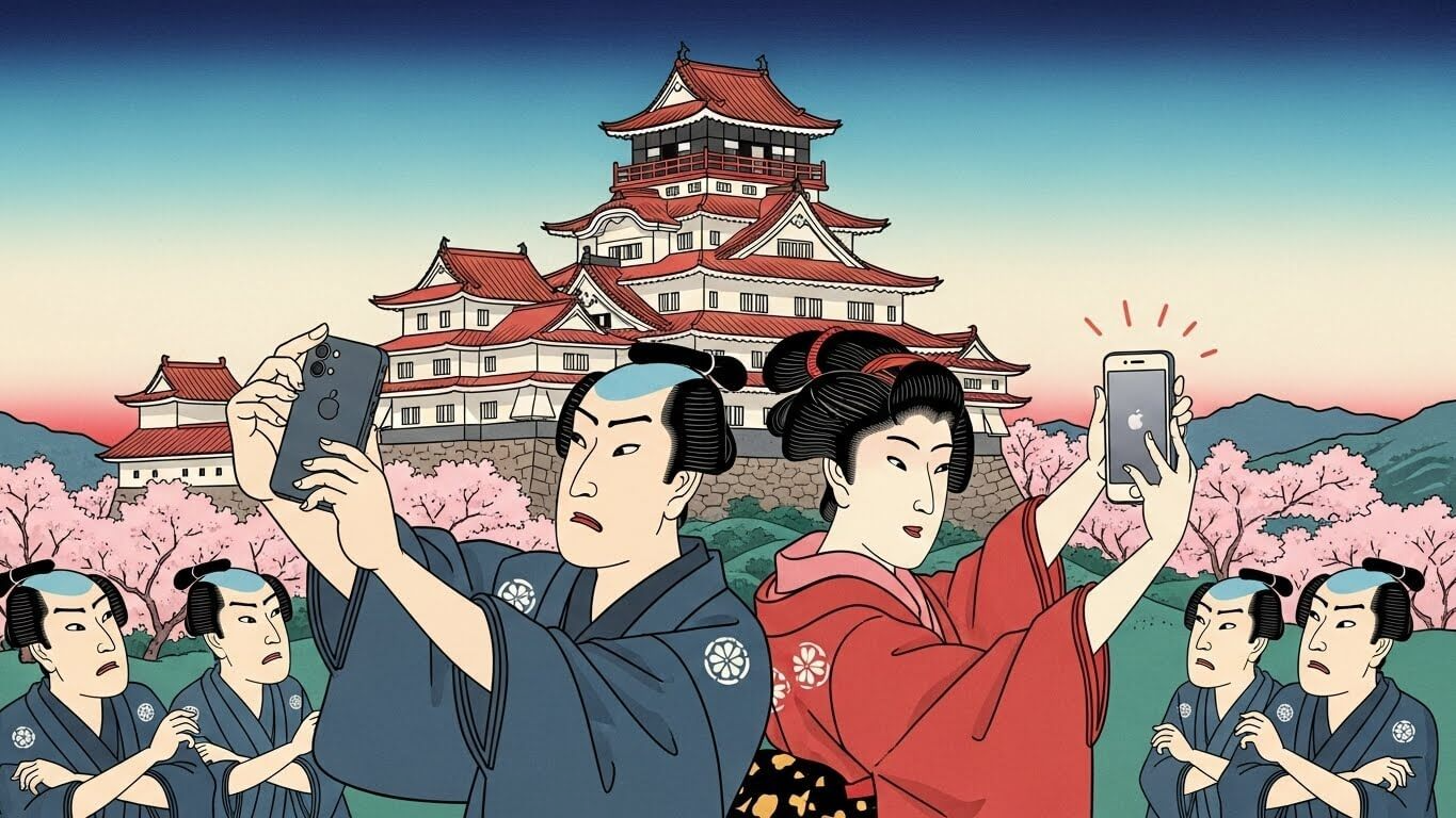 撮影の際は周りに注意してください