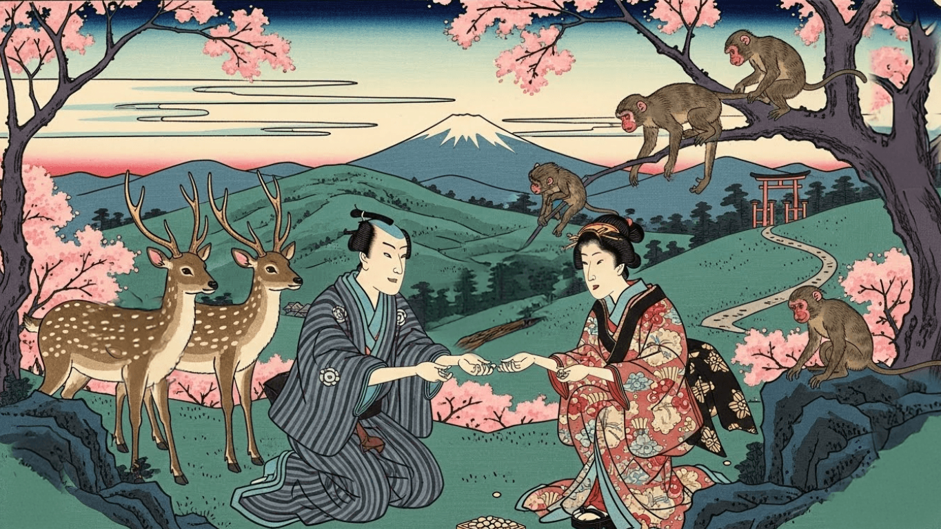 勝手にえさをやらないでください