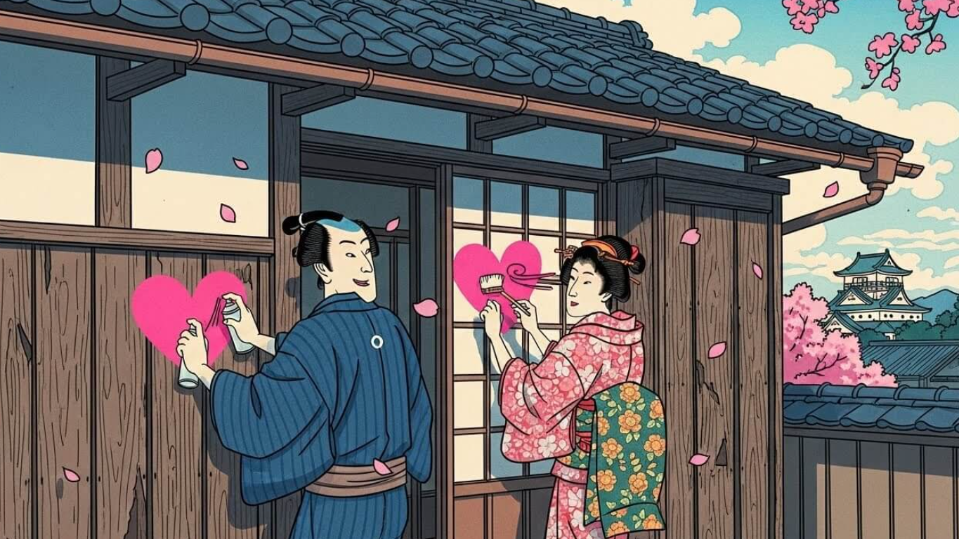 落書き止めましょう